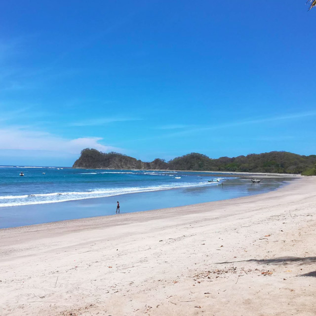 Playa Garza fishing village beach in Costa Rica
