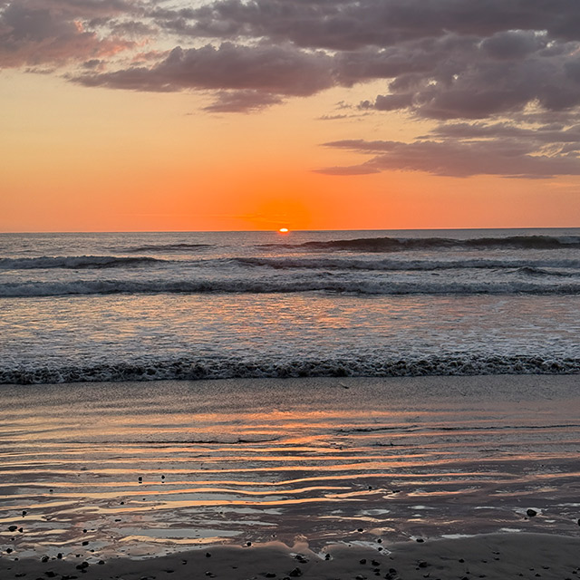Playa Guiones beach in Nosara, Costa Rica