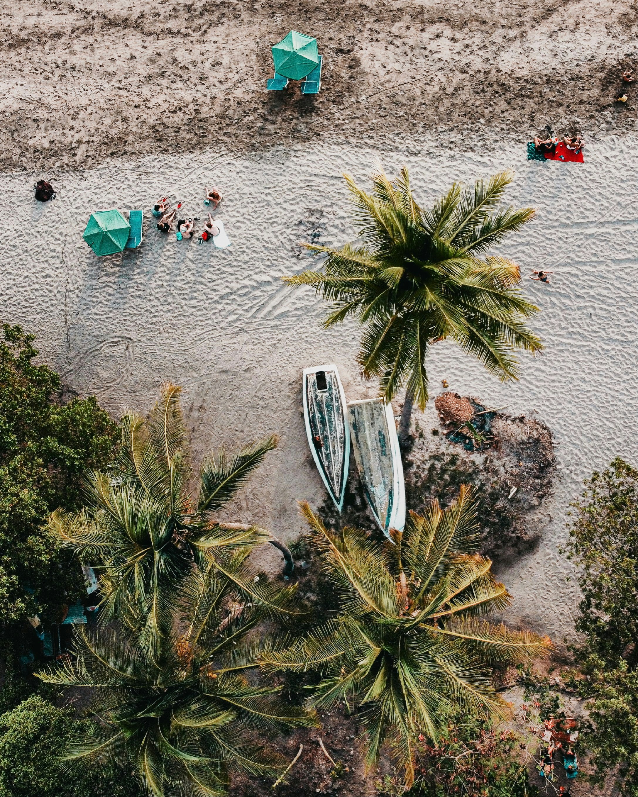 Aerial view of Playa Guiones beach